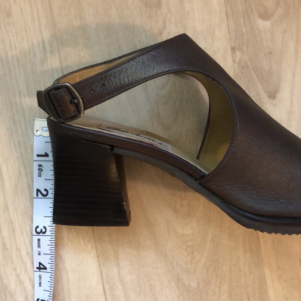 Seychelles Brown Ankle Strap Stack Sandals - image 6